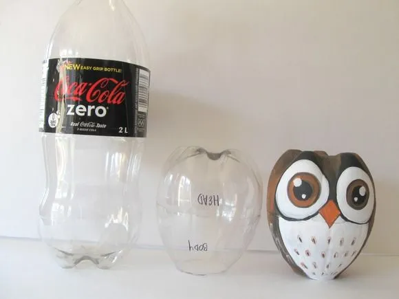 Cómo hacer un búho con una botella de Coca-cola | Minibu Cómo hacer un búho con una botella de Coca-cola | Minibu