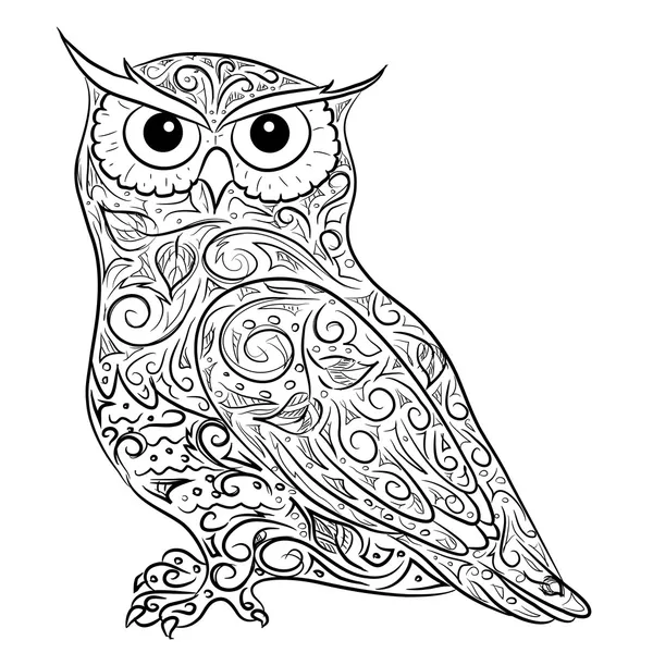 Buho dibujo mano — Vector stock © Marishayu #48921949 Buho dibujo mano — Vector stock © Marishayu #48921949