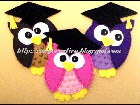 COMO HACER BUHO GRADUADO DE FOAMY / FOAMY GRADUATE OWL DIY - YouTube COMO HACER BUHO GRADUADO DE FOAMY / FOAMY GRADUATE OWL DIY - YouTube