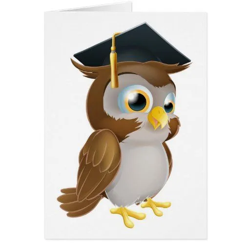 Buho animado graduado - Imagui