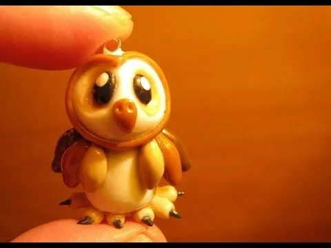 Búho en Porcelana fria / cold porcelain owl - YouTube