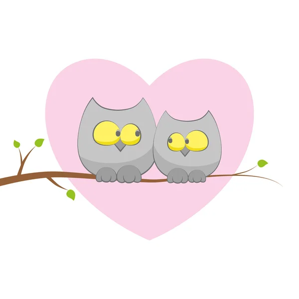 Búhos en el amor — Vector stock © redcollegiya #6063933 Búhos en el amor — Vector stock © redcollegiya #6063933