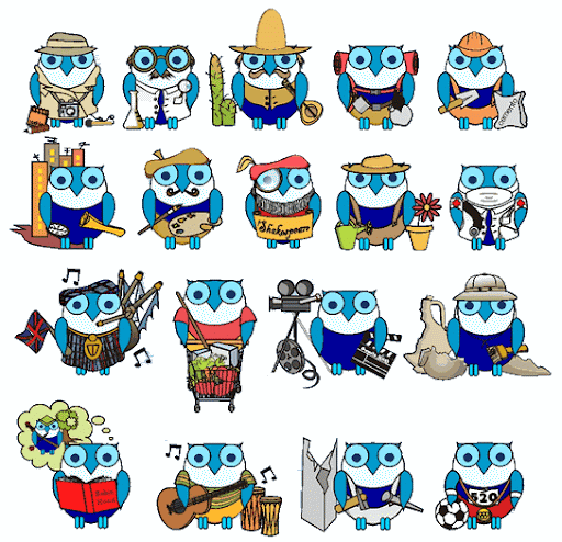 Dibujitos de buhos - Imagui