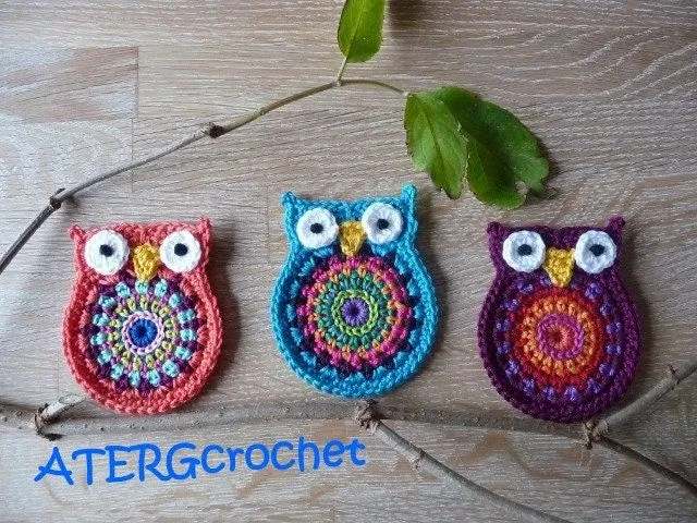 Buhos al crochet paso a paso - Imagui