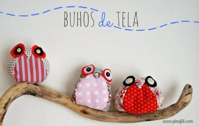 Búhos de fieltro y tela con patrones y vídeo | PatronesMil