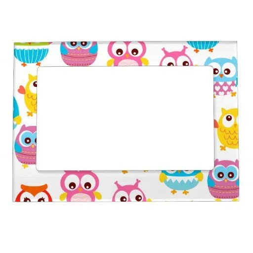 Búhos lindos de Litte Marcos Magneticos De Fotos | Zazzle Búhos lindos de Litte Marcos Magneticos De Fotos | Zazzle