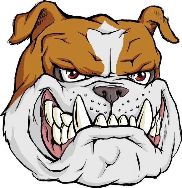 Bulldog marrón — Vector stock © kotyache #34346083