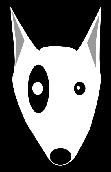 Bullterrier Head 4 clip art - vector clip art online, royalty free ...
