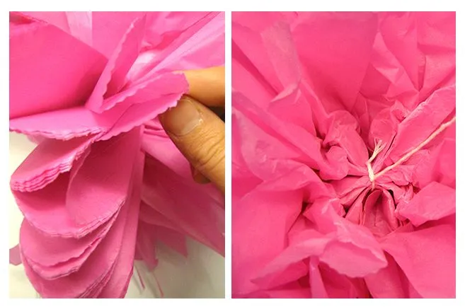 Bulubú: Pompones de papel de seda