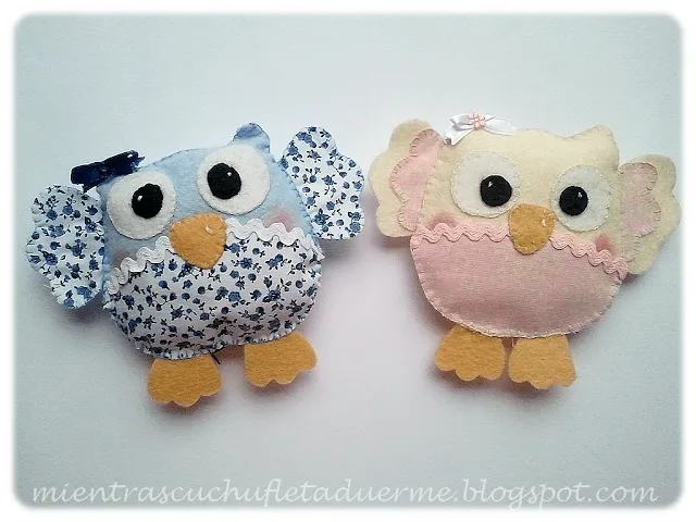 Mientras Cuchufleta Duerme: BÚHOS DE FIELTRO Y TELA Mientras Cuchufleta Duerme: BÚHOS DE FIELTRO Y TELA