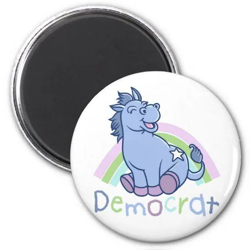 Burro de Demócrata del bebé Imán Para Frigorifico de Zazzle.