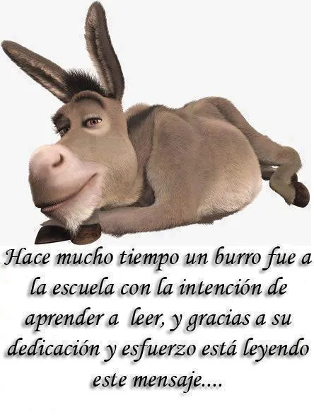 Un burro que quería aprender a leer - Imagenes con Frases, Fotos y ...