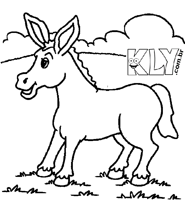 Desenho de burro para colorir - Imagui