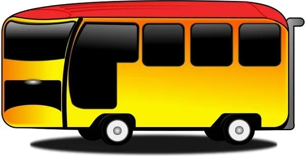 Bus de dibujos animados Vector de imágenes prediseñadas - vectores ...