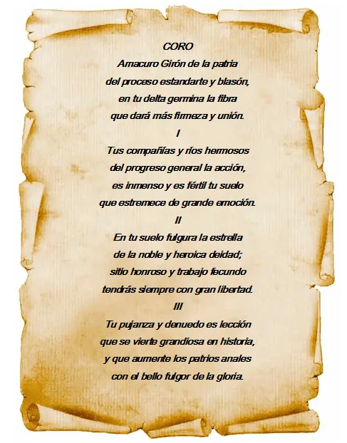 Himno del Estado Bolivar Letra - Imagui