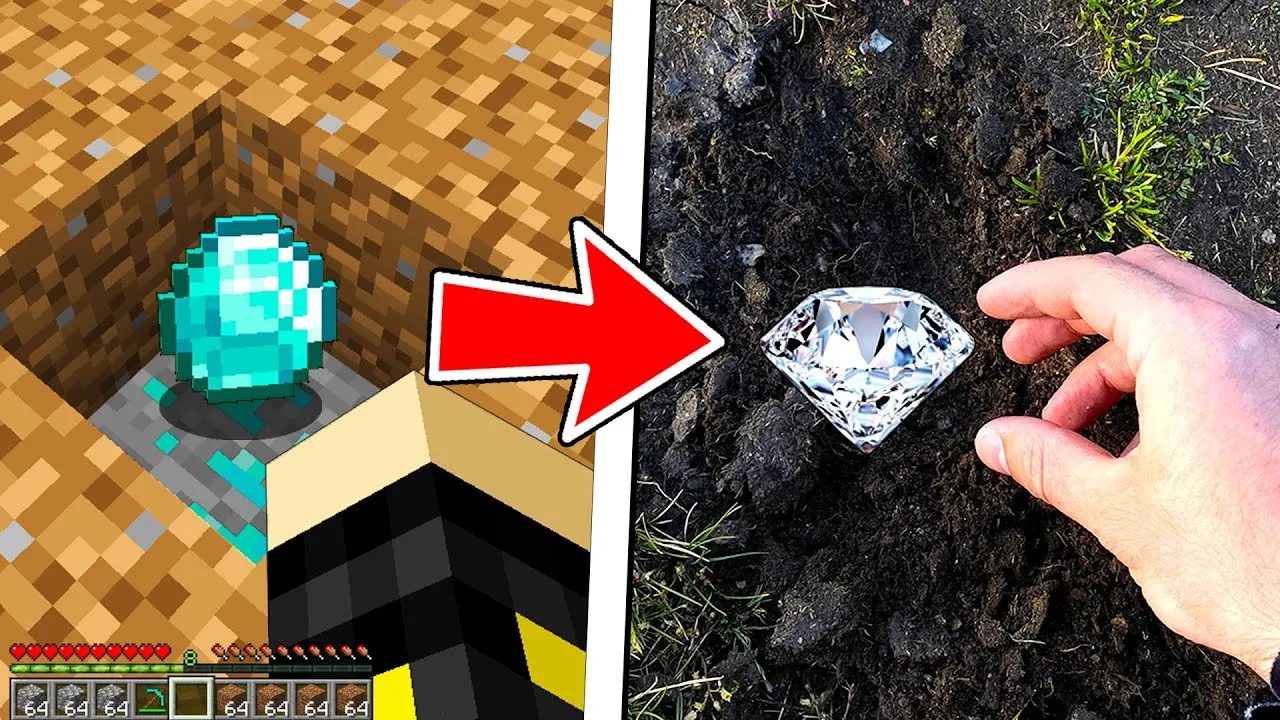 BUSCANDO ITEMS de MINECRAFT en la VIDA REAL 