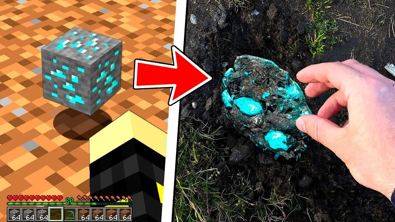 BUSCANDO ITEMS de MINECRAFT en la VIDA REAL 