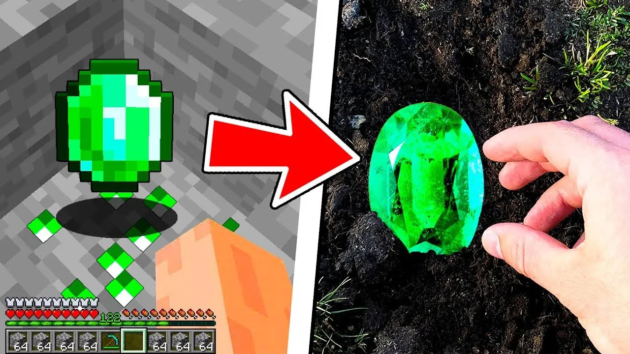 BUSCANDO ITEMS de MINECRAFT en la VIDA REAL 