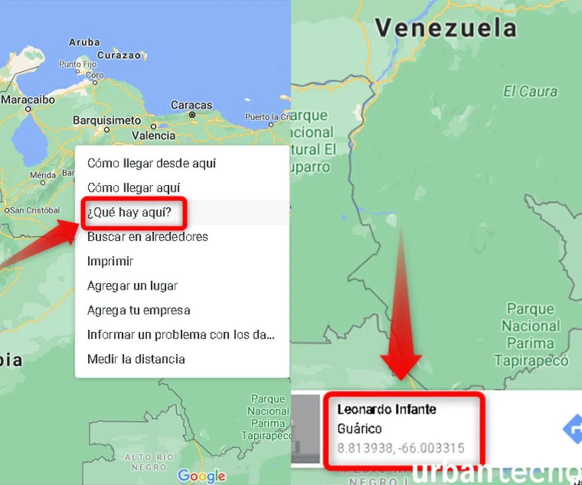 Cómo buscar por coordenadas en Google Maps