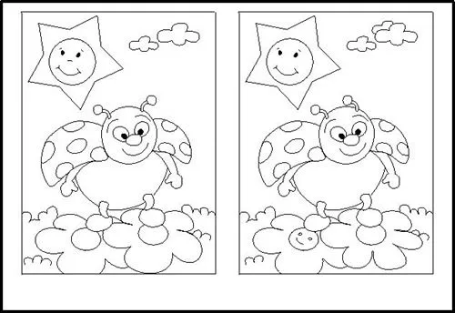Encontrar la diferencia entre dos dibujos - Imagui