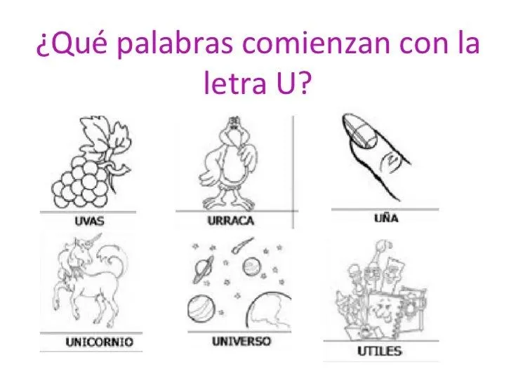 Palabras que comienzan con letra u - Imagui