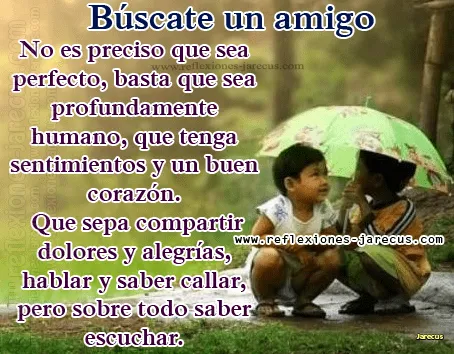 Búscate un amigo | Reflexiones y Lecturas para Meditar Búscate un amigo | Reflexiones y Lecturas para Meditar