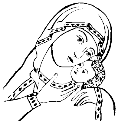Gifs y Fondos PazenlaTormenta: IMÁGENES VIRGEN MARÍA PARA COLOREAR