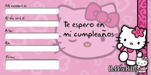 Busco Imágenes: Invitaciones cumpleaños de Hello Kitty para imprimir Busco Imágenes: Invitaciones cumpleaños de Hello Kitty para imprimir