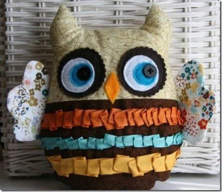 Busco Imágenes: Manualidades: búho en tela y fieltro