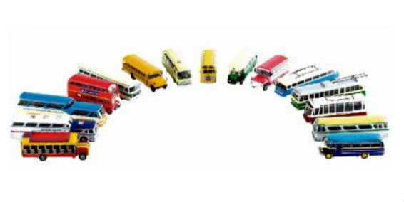 Buses del Mundo, una colección de aparatos de las marcas y lugares ...