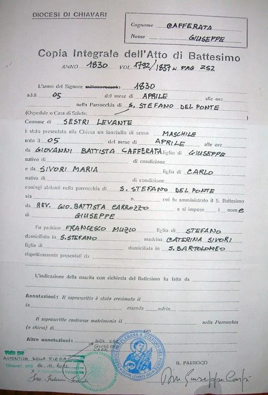 Búsqueda de antepasados | Inmigrantes italianos Búsqueda de antepasados | Inmigrantes italianos