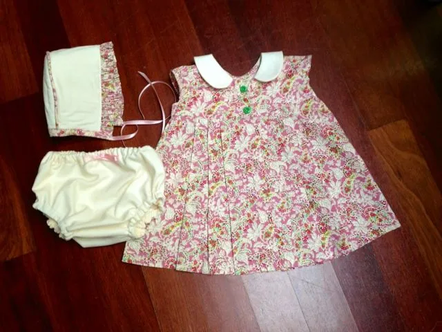 Cosas de Butterflies: Diy Vestido Burda, capota, cubrepañal y ...