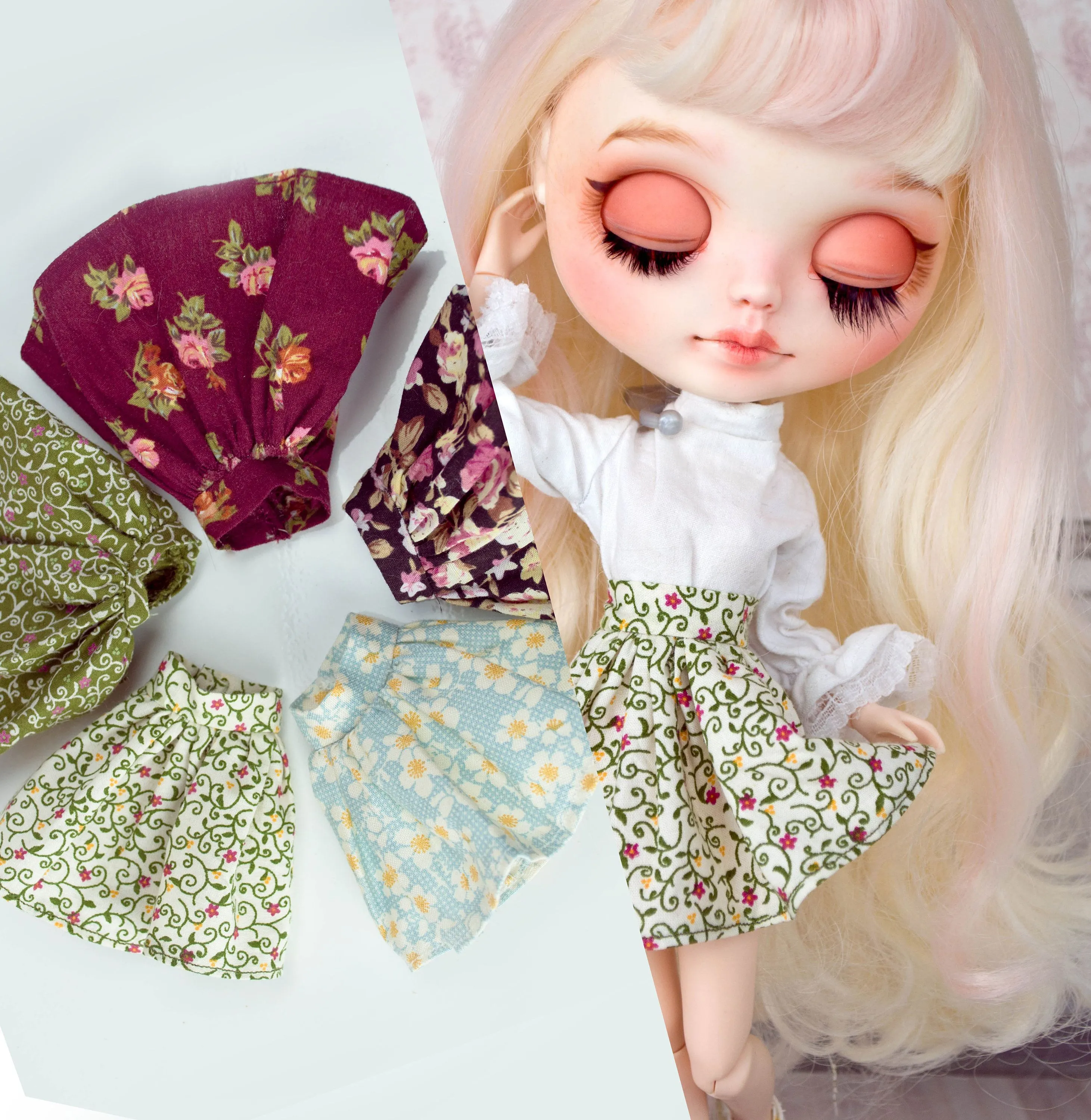Buy Floral Pattern Round Skirt for Blythe Dolls 5 Different Online in India - Etsy Buy Floral Pattern Round Skirt for Blythe Dolls 5 Different Online in India - Etsy