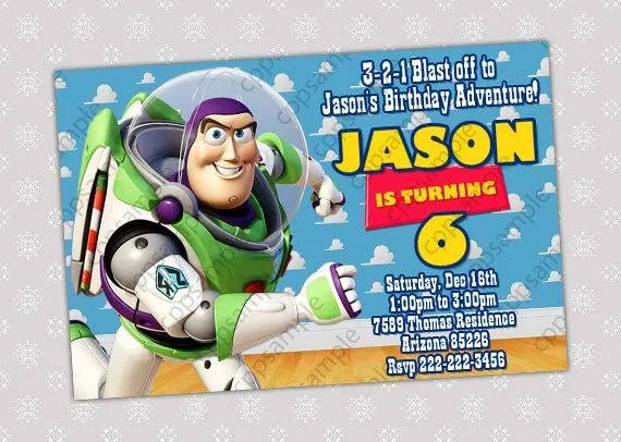 Invitación buzz lightyear - Imagui