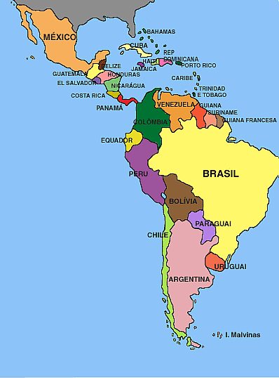 BVS ULAPSI - Mapa de los Países Participantes BVS ULAPSI - Mapa de los Países Participantes