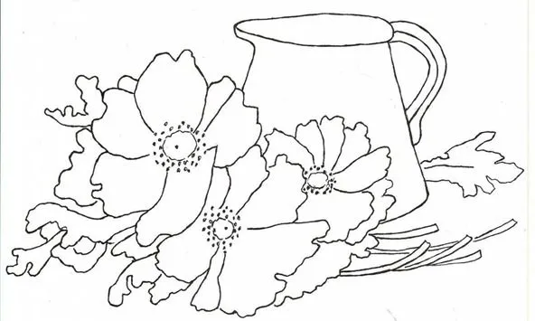 BY ILKA PINTURAS E CIA: desenhos para ser pintados em panos de pratos.