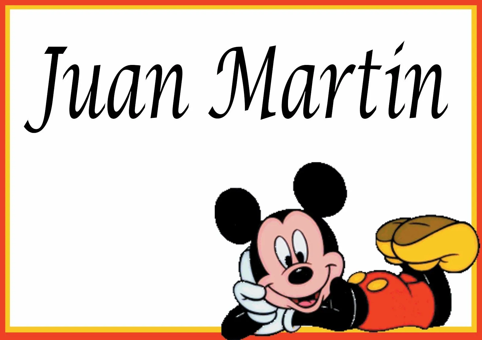 BY MELI: TARJETAS PERSONALES PARA NIÑOS