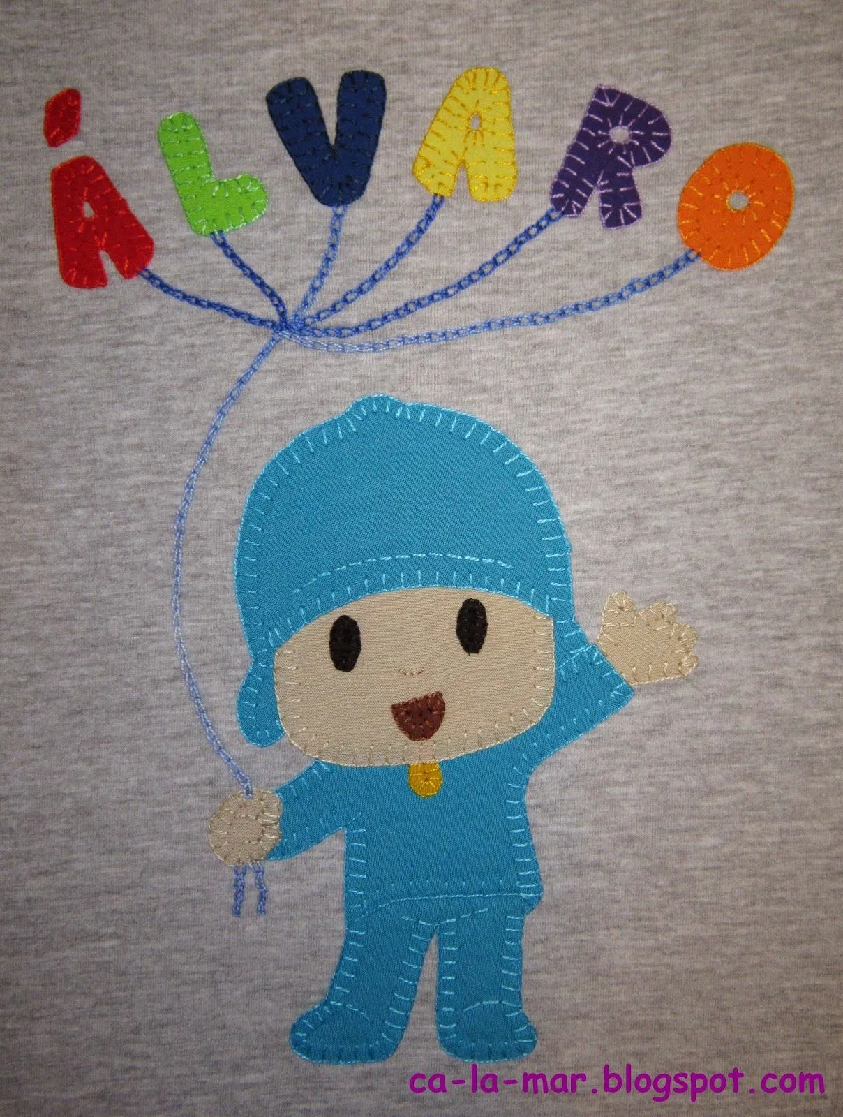 Ca La Mar: Patchwork: Camiseta de Pocoyó