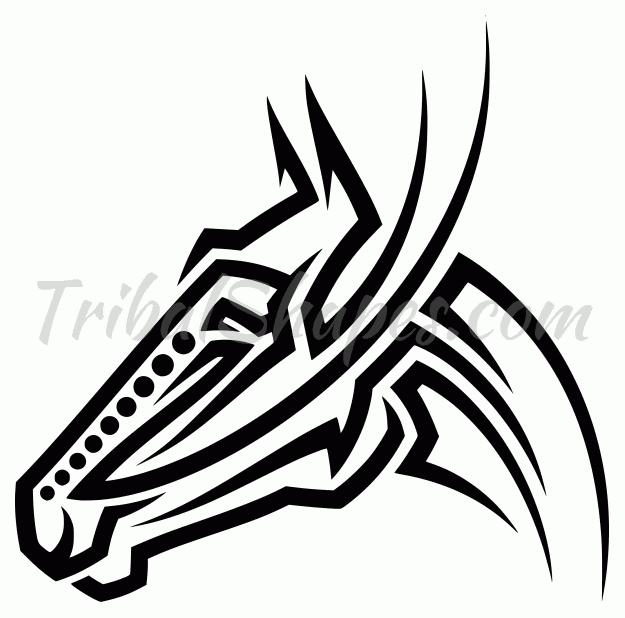 Caballo 6" - Diseño tribal
