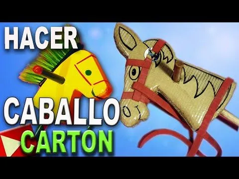 Como Hacer un Caballo de Carton con Cartón Reciclado - YouTube