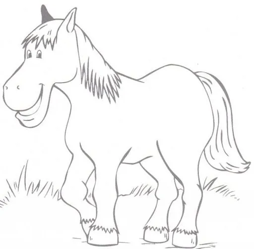 Caballo para colorear