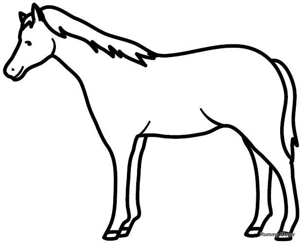 Caballos dibujos faciles - Imagui