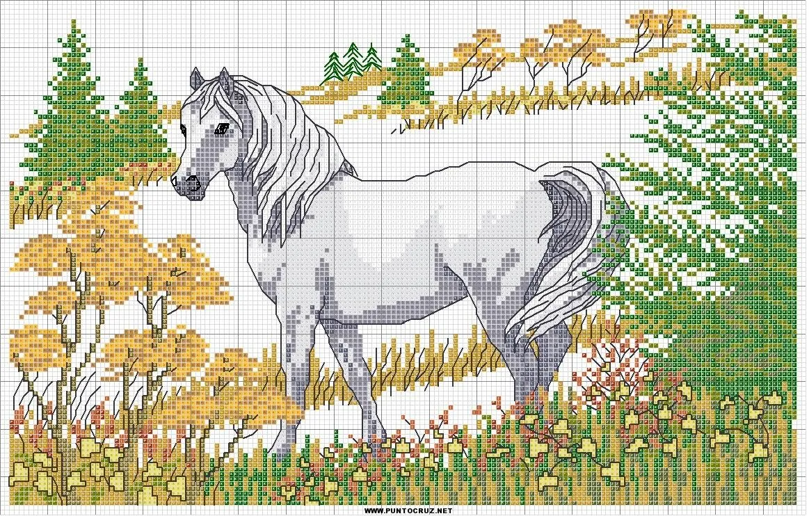 Caballo en punto de cruz | Punto de cruz - Colección de patrones ... Caballo en punto de cruz | Punto de cruz - Colección de patrones ...