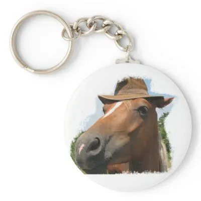 Caballos chistosos demasiado frescos llaveros de Zazzle.