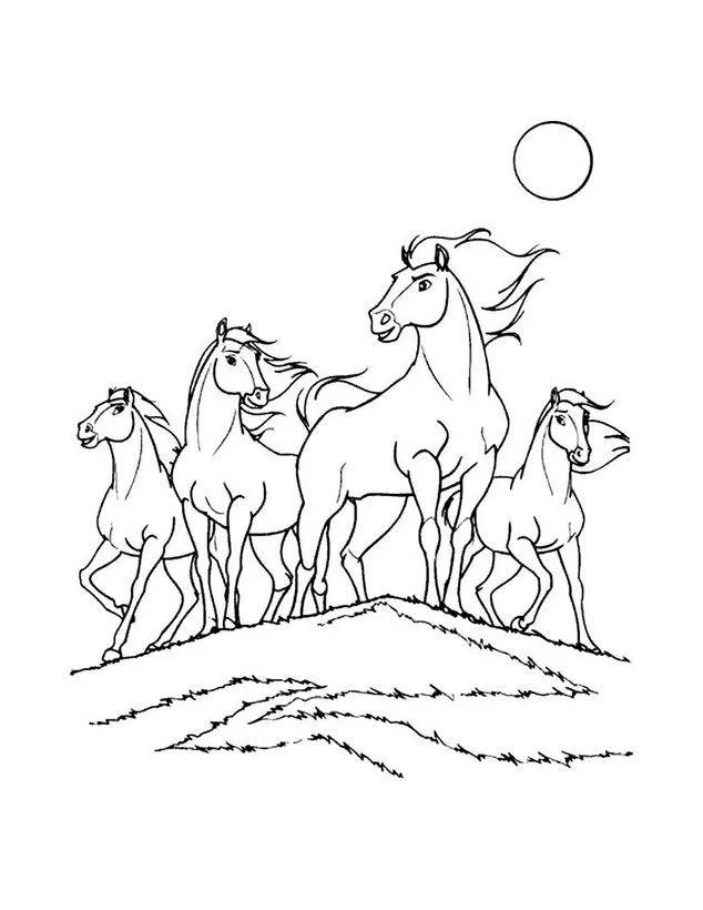 Caballos Para Colorear Spirit