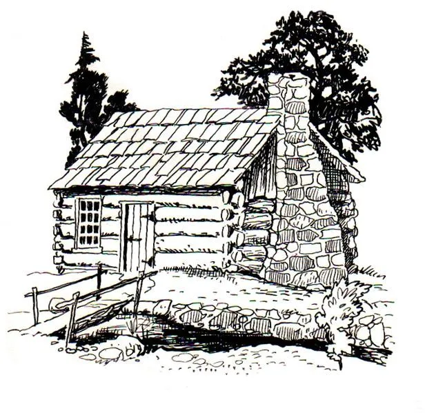 Dibujo de cabaña - Imagui