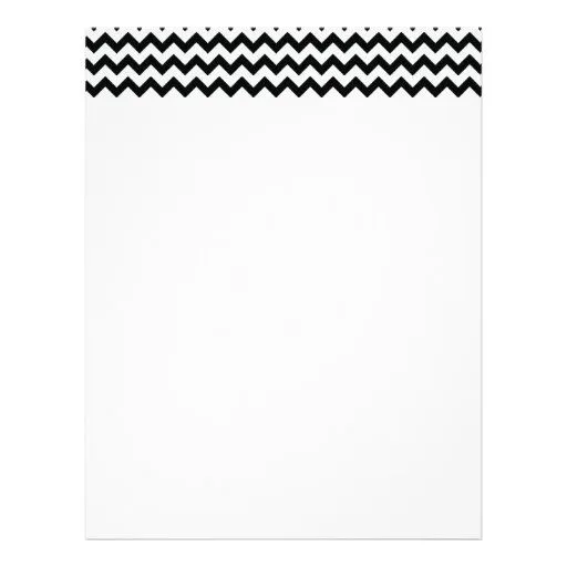 Cabeçalho branco preto das vigas papel de carta | Zazzle