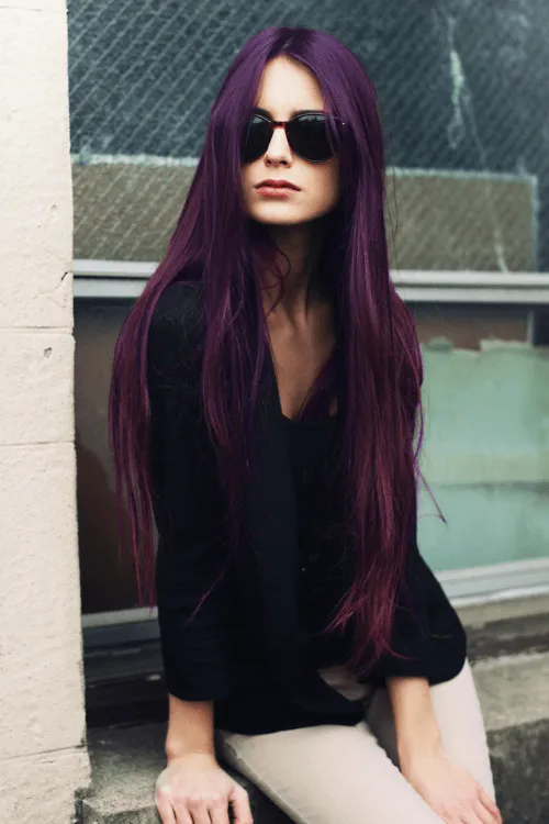 Cabello morado oscuro - Imagui