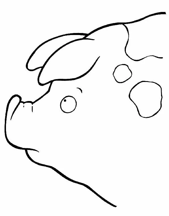 Cabeza de cerdito para colorear. Teby y Tib - Portal Infantil Cabeza de cerdito para colorear. Teby y Tib - Portal Infantil