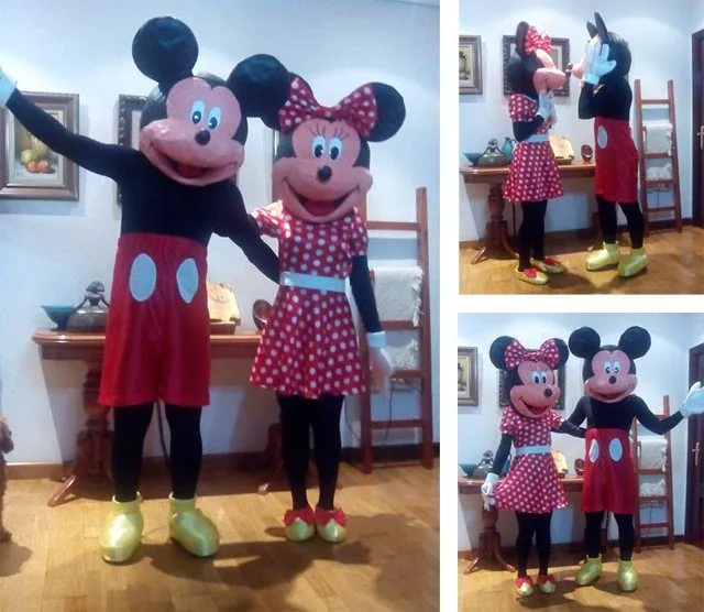 Un disfraz de Mickey y Minnie digno de cualquier concurso... y una ... Un disfraz de Mickey y Minnie digno de cualquier concurso... y una ...